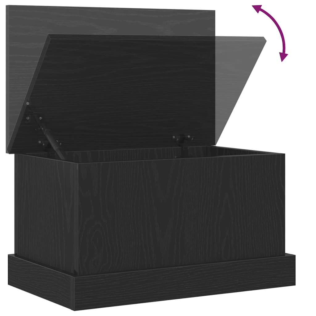 Kutija za spremanje s pohranom Crni hrast 50 x 30 x 28 cm