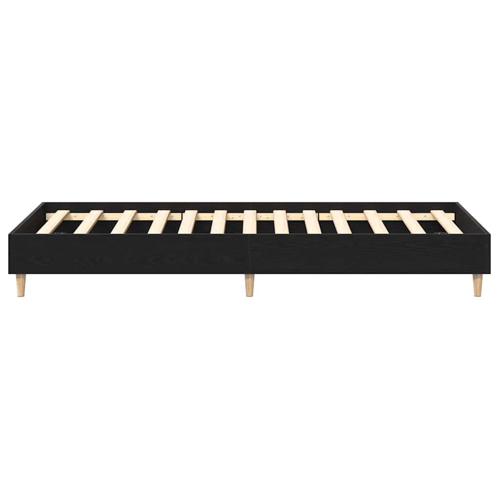 Krevetna konstrukcija Crni hrast 203 x 93 x 25 cm