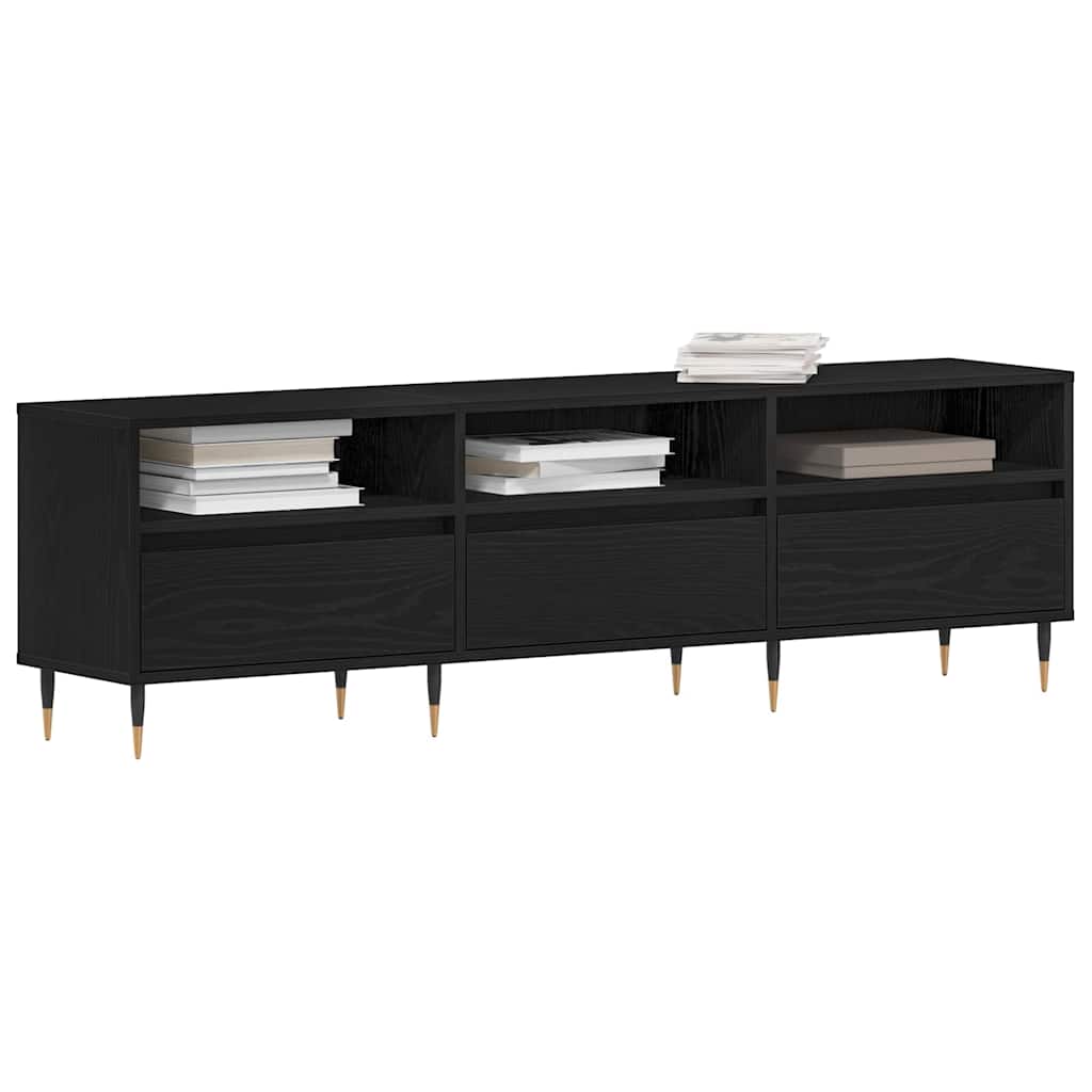 TV ormar Crni hrast 150 x 30 x 44,5 cm Konstruirano drvo