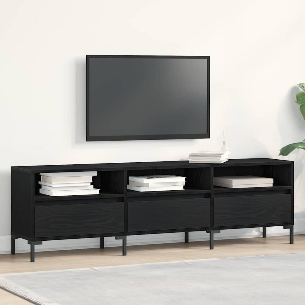 TV ormar Crni hrast 150 x 30 x 44,5 cm Konstruirano drvo