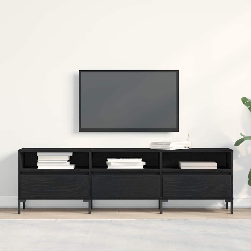 TV ormar Crni hrast 150 x 30 x 44,5 cm Konstruirano drvo