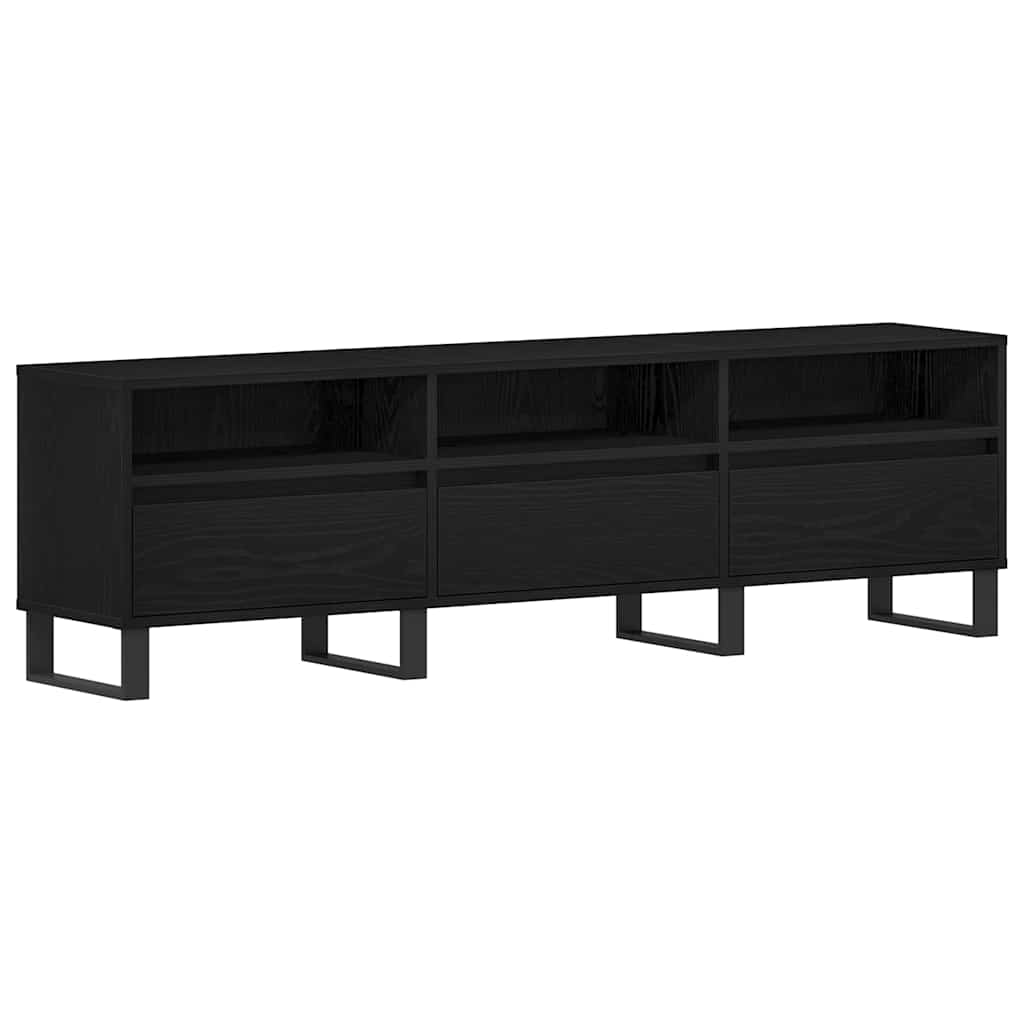 TV ormar Crni hrast 150 x 30 x 44,5 cm Konstruirano drvo