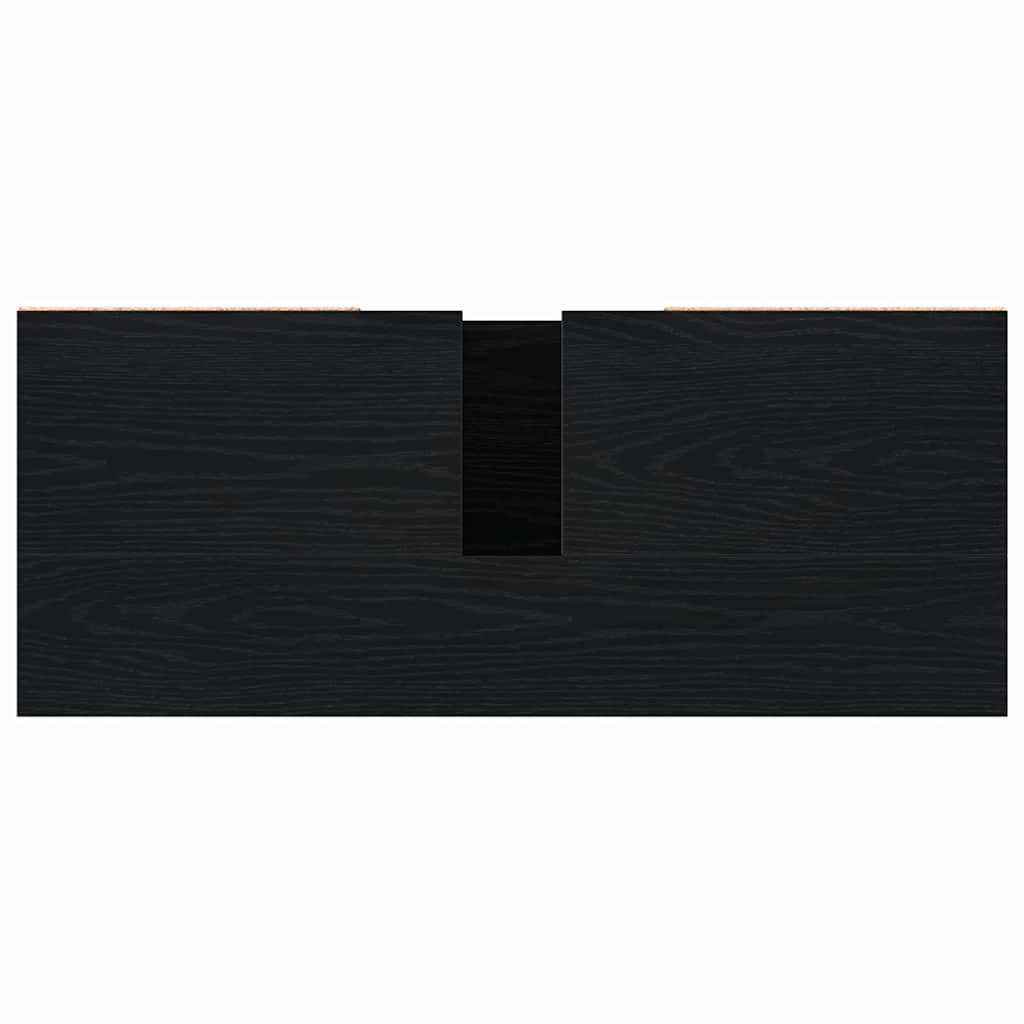 Kupaonski ormar Crni hrast 80 x 33 x 60 cm Konstruirano drvo