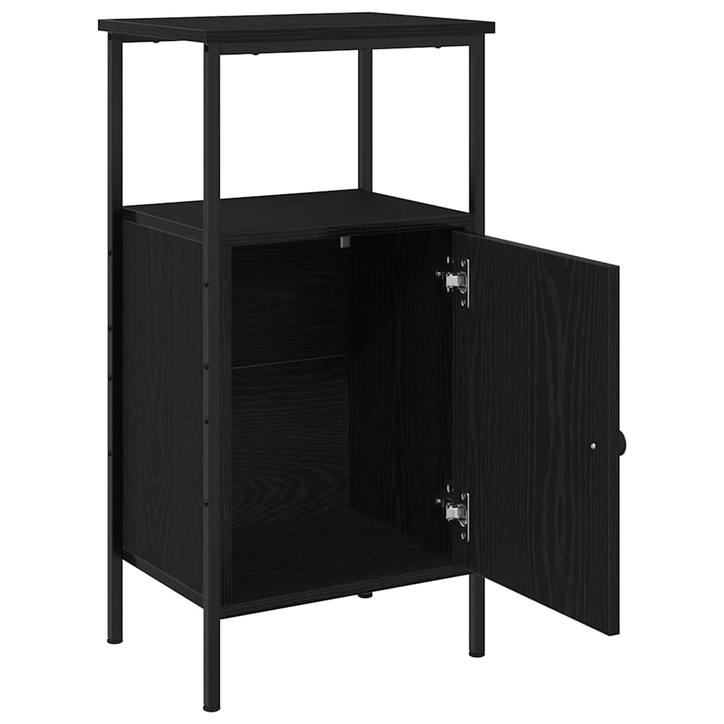 Noćni ormar 2 pcs Crni hrast 41 x 31 x 80 cm Konstruirano drvo