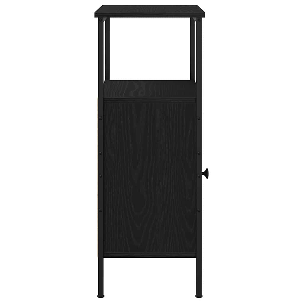 Noćni ormar 2 pcs Crni hrast 41 x 31 x 80 cm Konstruirano drvo