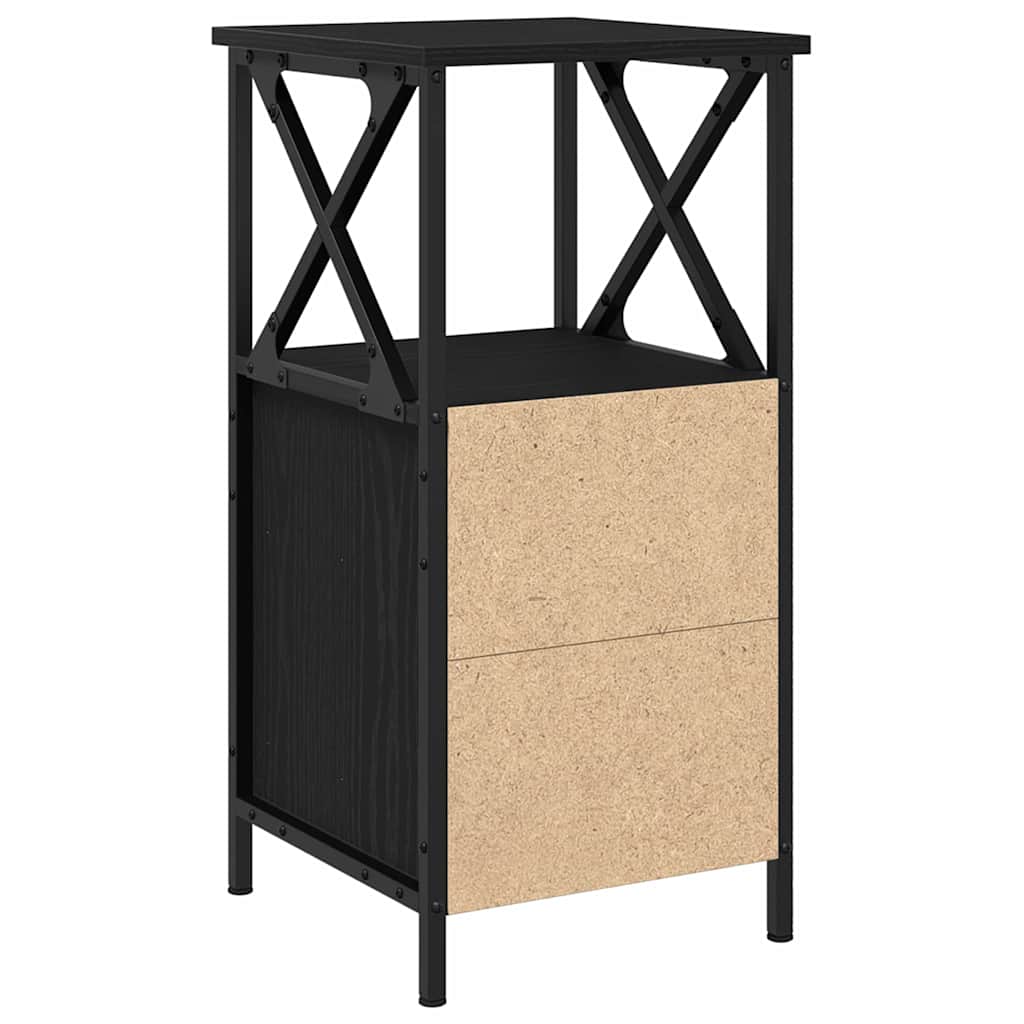 Noćni ormar Crni hrast 34 x 35,5 x 70 cm Konstruirano drvo