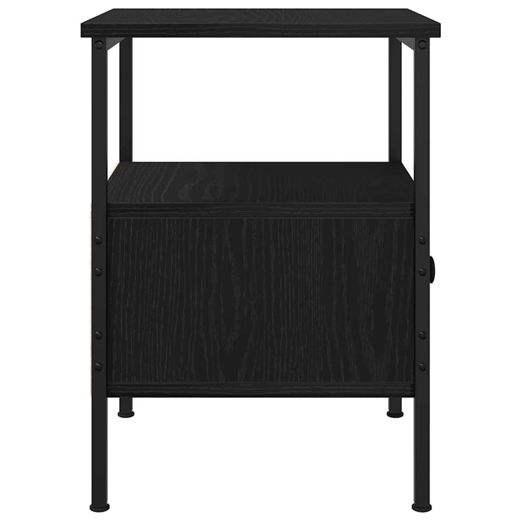 Noćni ormar 2 pcs Crni hrast 34 x 36 x 50 cm Konstruirano drvo