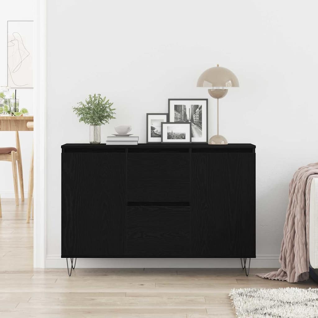 Kreveta Crni hrast 101,5 x 35 x 70 cm Konstruirano drvo
