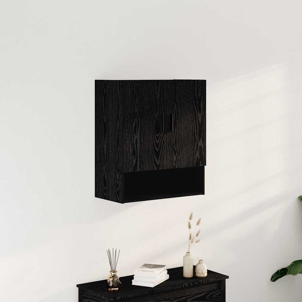 Kabinetski zidni Crni hrast 60 x 31 x 70 cm Konstruirano drvo