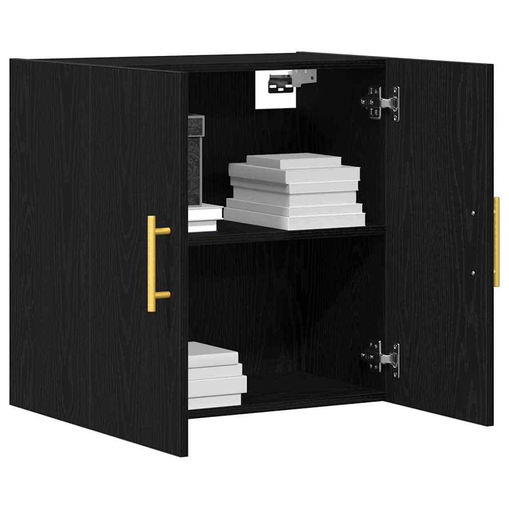 Kabinetski zidni Crni hrast 60 x 31 x 70 cm Konstruirano drvo