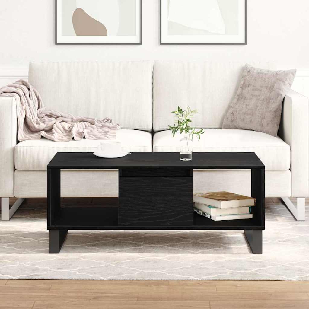 Kava Stol Crni hrast 90 x 50 x 36.5 cm Konstruirano drvo