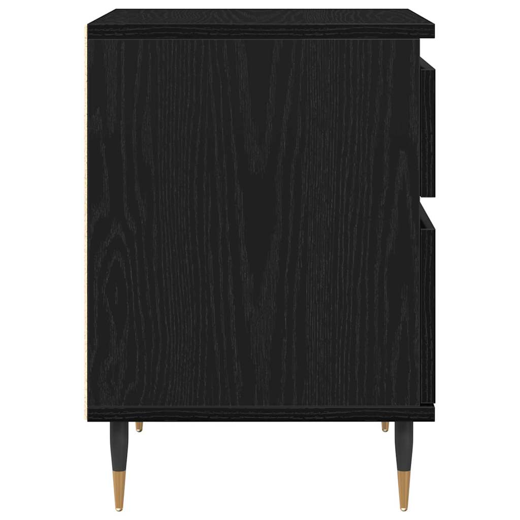Noćni ormar Crni hrast 40 x 35 x 50 cm Konstruirano drvo