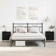 Noćni ormar 2 pcs Crni hrast 40 x 35 x 50 cm Konstruirano drvo