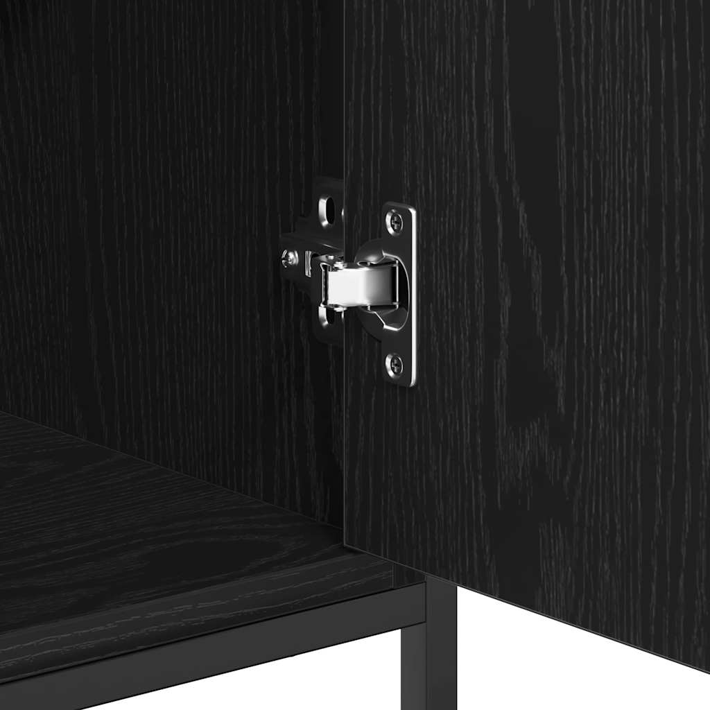 Kreveta Crni hrast 100 x 35 x 80 cm Konstruirano drvo