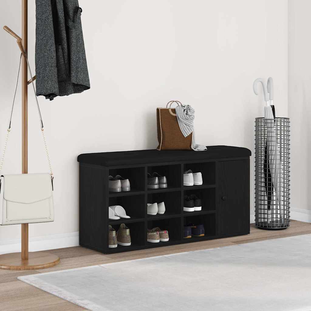 Klupa za pohranu Crni hrast 102 x 32 x 50 cm Konstruirano drvo