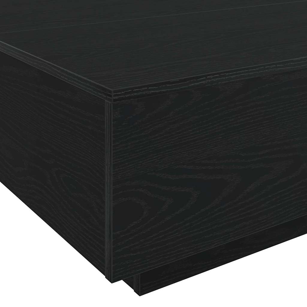 Kava Stol Crni hrast 80 x 80 x 31 cm Konstruirano drvo