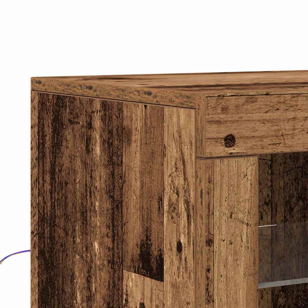 LED komoda Smeđa 60,5 x 37 x 67 cm Konstruirano drvo