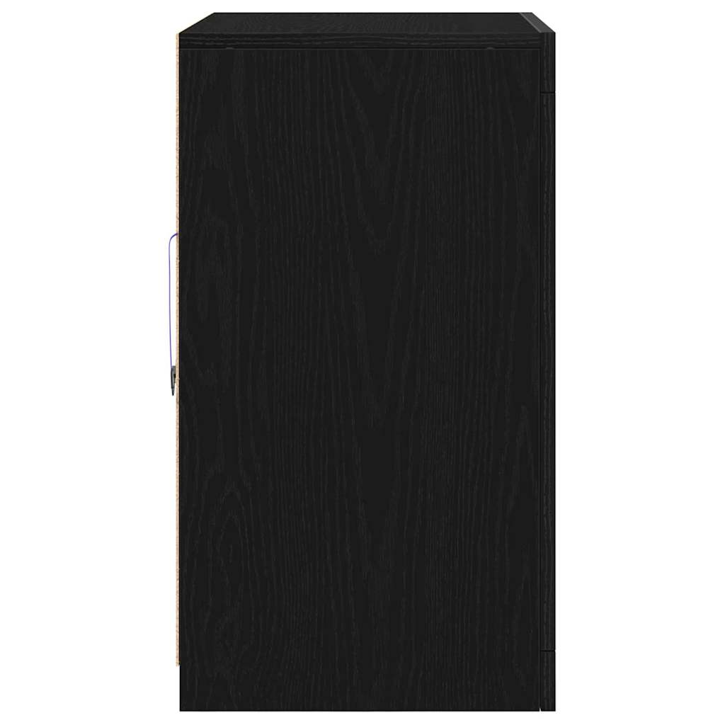 LED komoda Crna 60,5 x 37 x 67 cm Konstruirano drvo