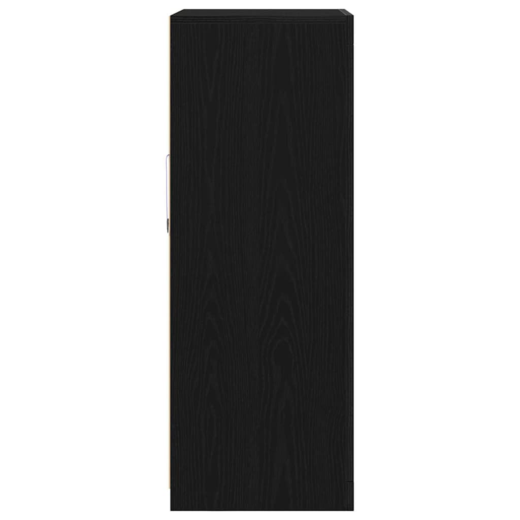 LED komoda Crni hrast 60,5 x 37 x 100 cm Konstruirano drvo