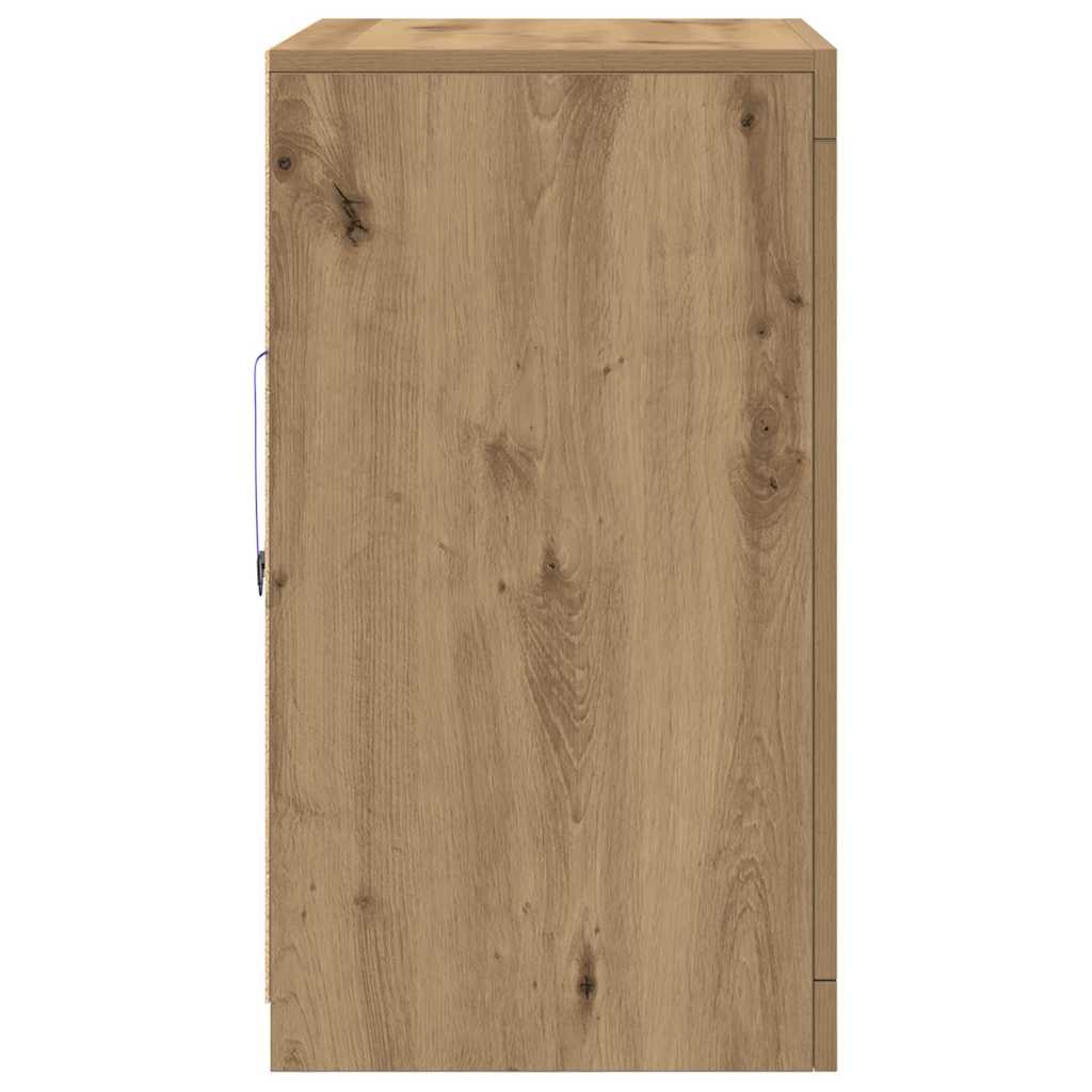 LED komoda Umjetnički hrast 41 x 37 x 67 cm Konstruirano drvo