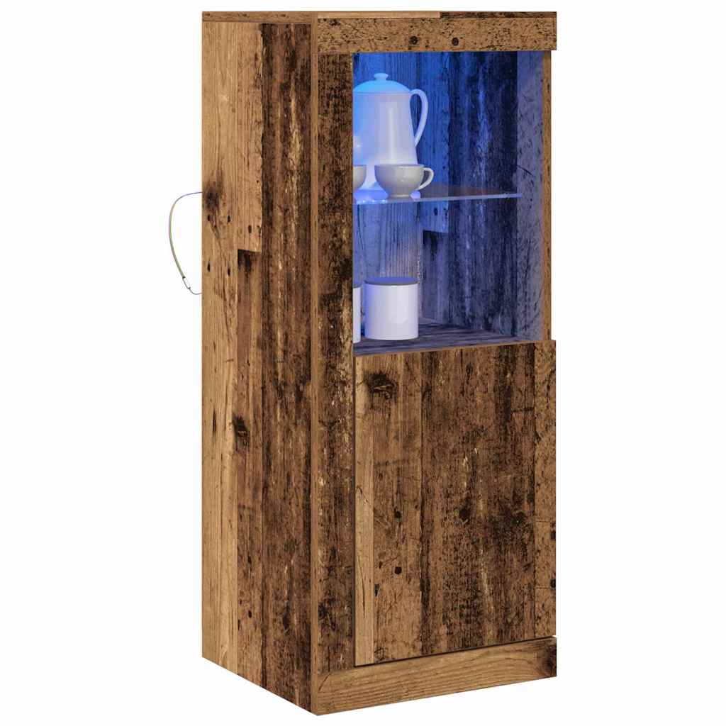 LED komoda Smeđa 41 x 37 x 100 cm Konstruirano drvo