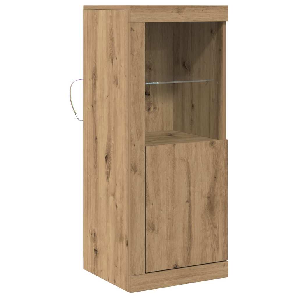 LED komoda Smeđa 41 x 37 x 100 cm Konstruirano drvo