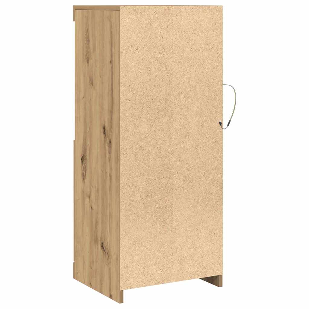 LED komoda Smeđa 41 x 37 x 100 cm Konstruirano drvo