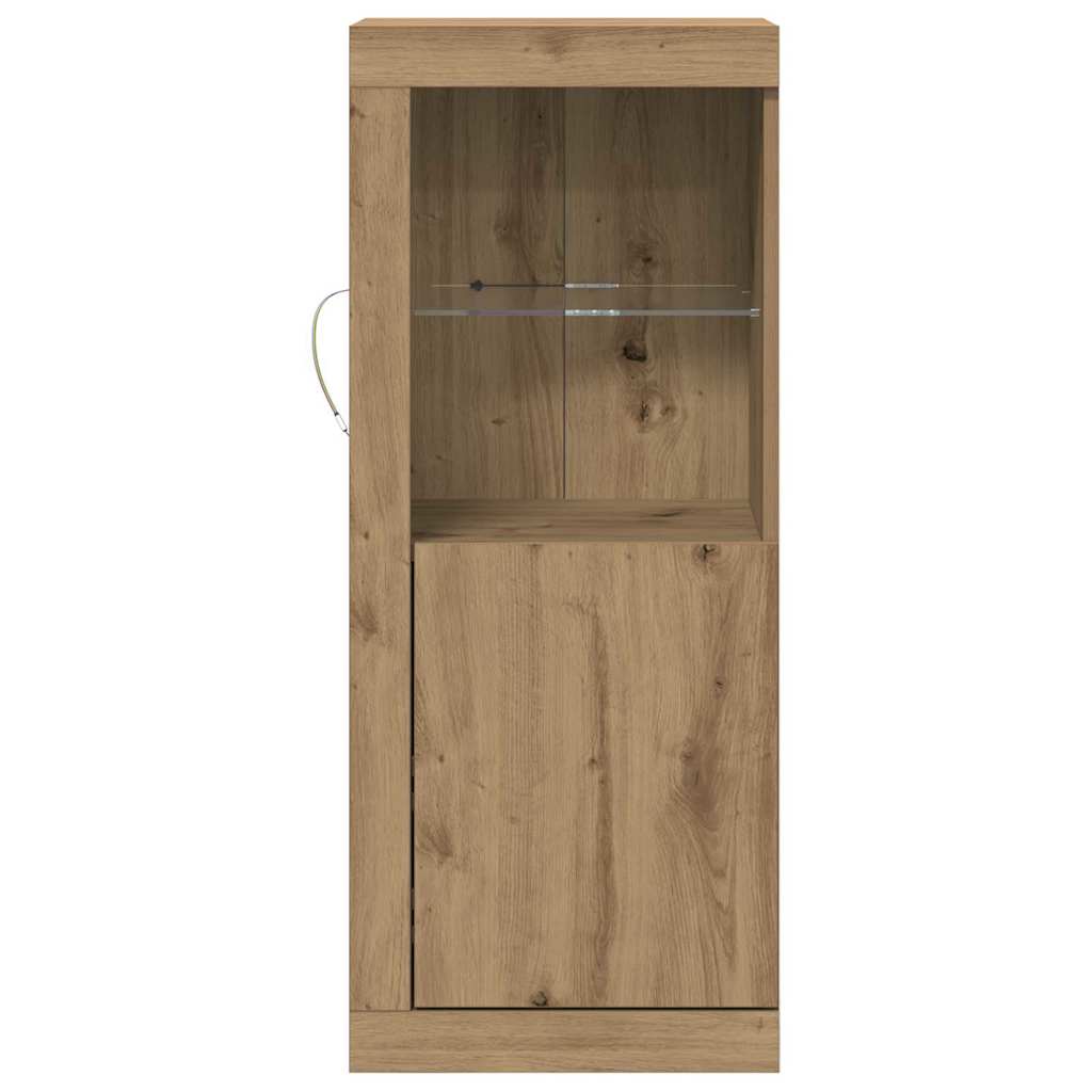 LED komoda Smeđa 41 x 37 x 100 cm Konstruirano drvo