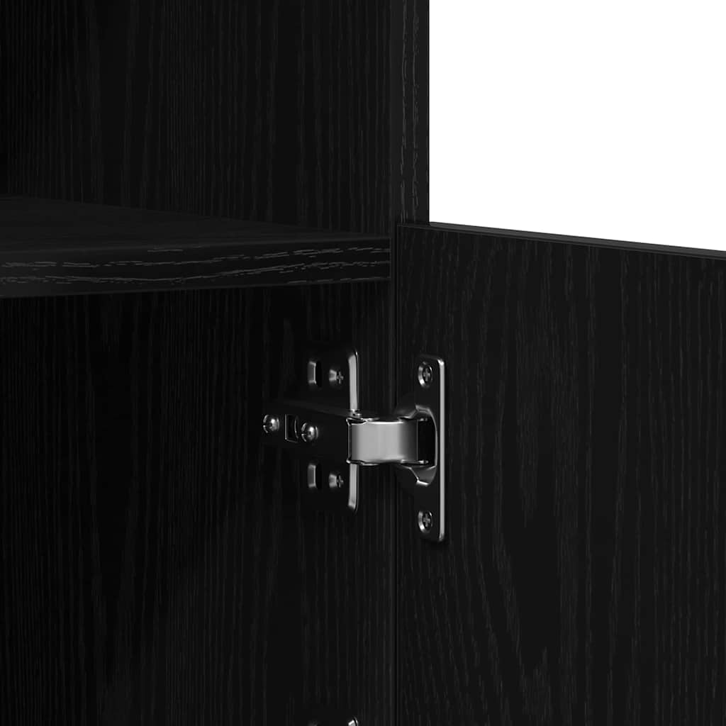 LED komoda Crni hrast 41 x 37 x 100 cm Konstruirano drvo