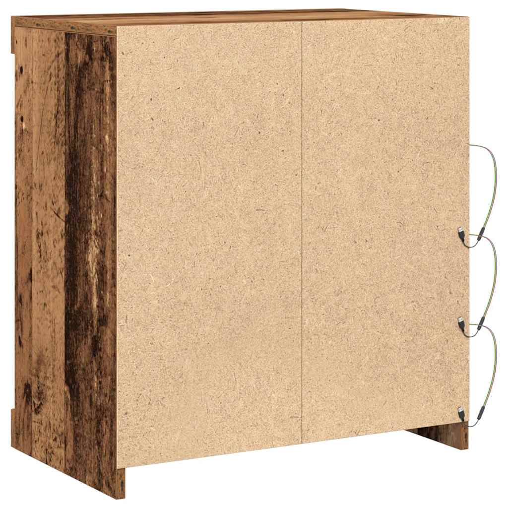 LED komoda Staro drvo 60,5 x 37 x 67 cm Konstruirano drvo