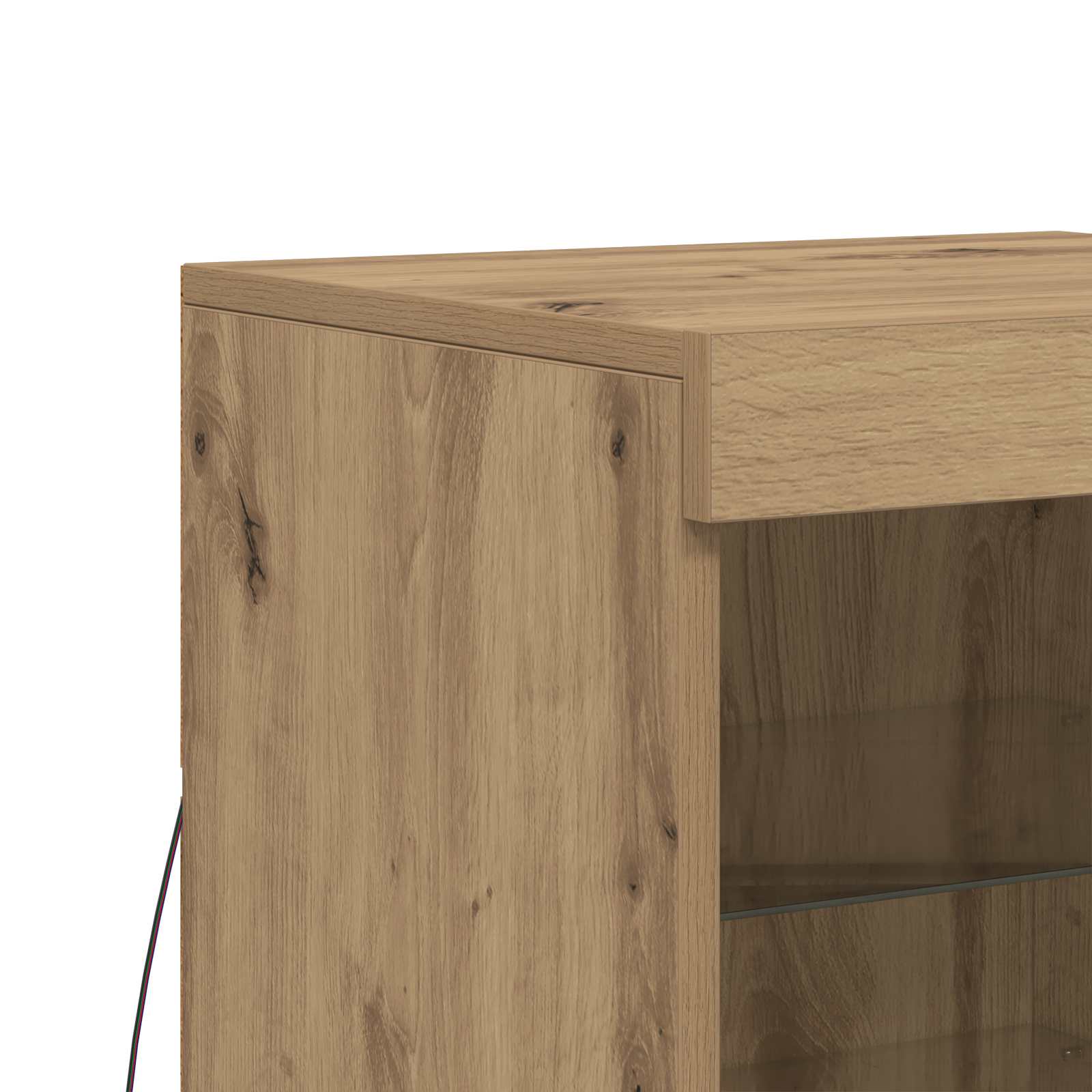 LED komoda Umjetnički hrast 41 x 37 x 67 cm Konstruirano drvo