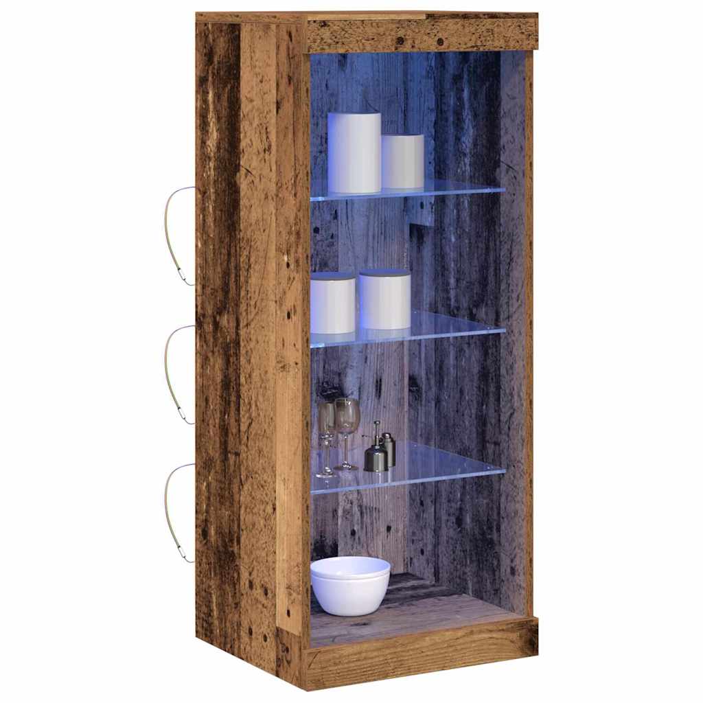 LED komoda Staro drvo 41 x 37 x 100 cm Konstruirano drvo