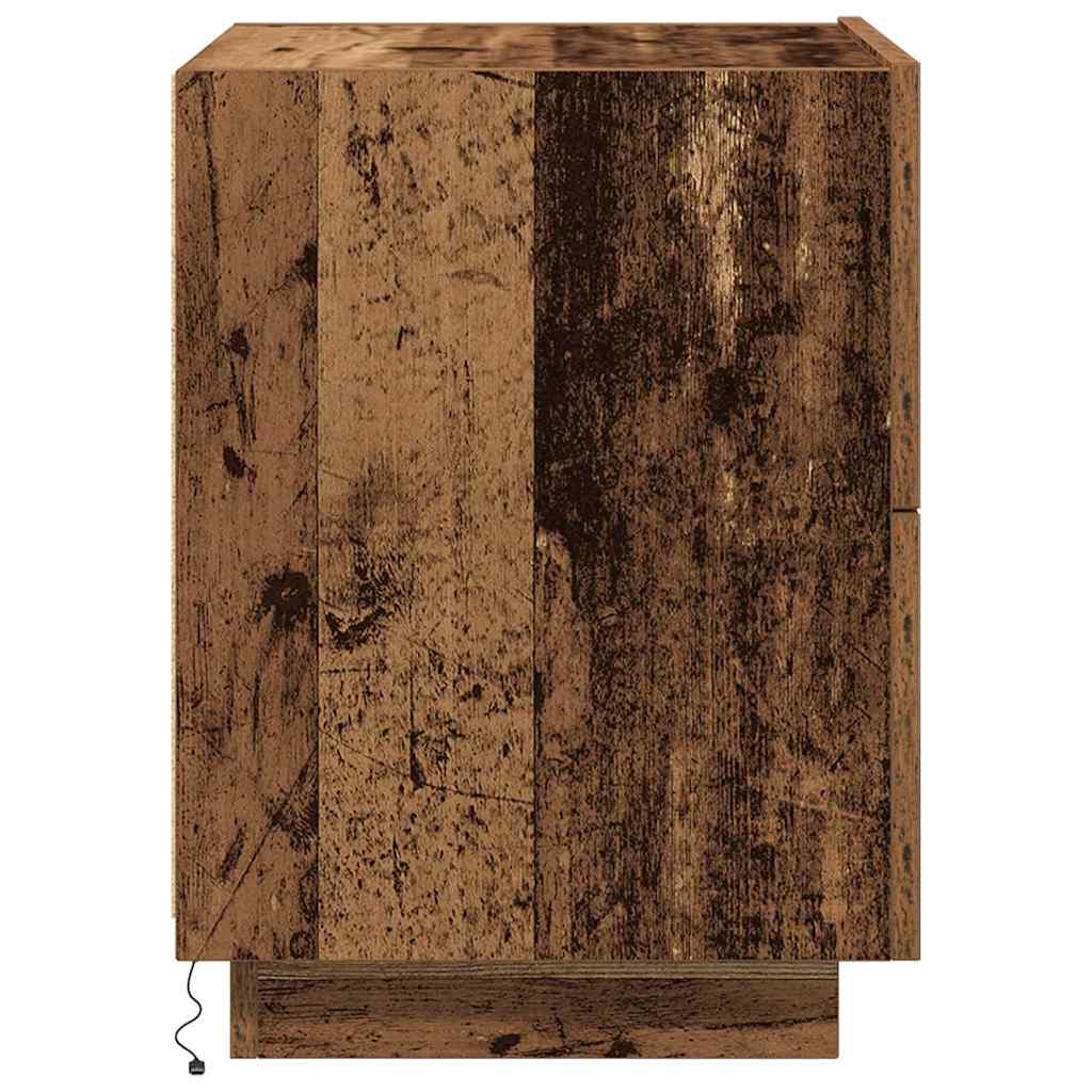 Noćni ormar 2 pcs Staro drvo 45 x 40 x 55 cm Konstruirano drvo