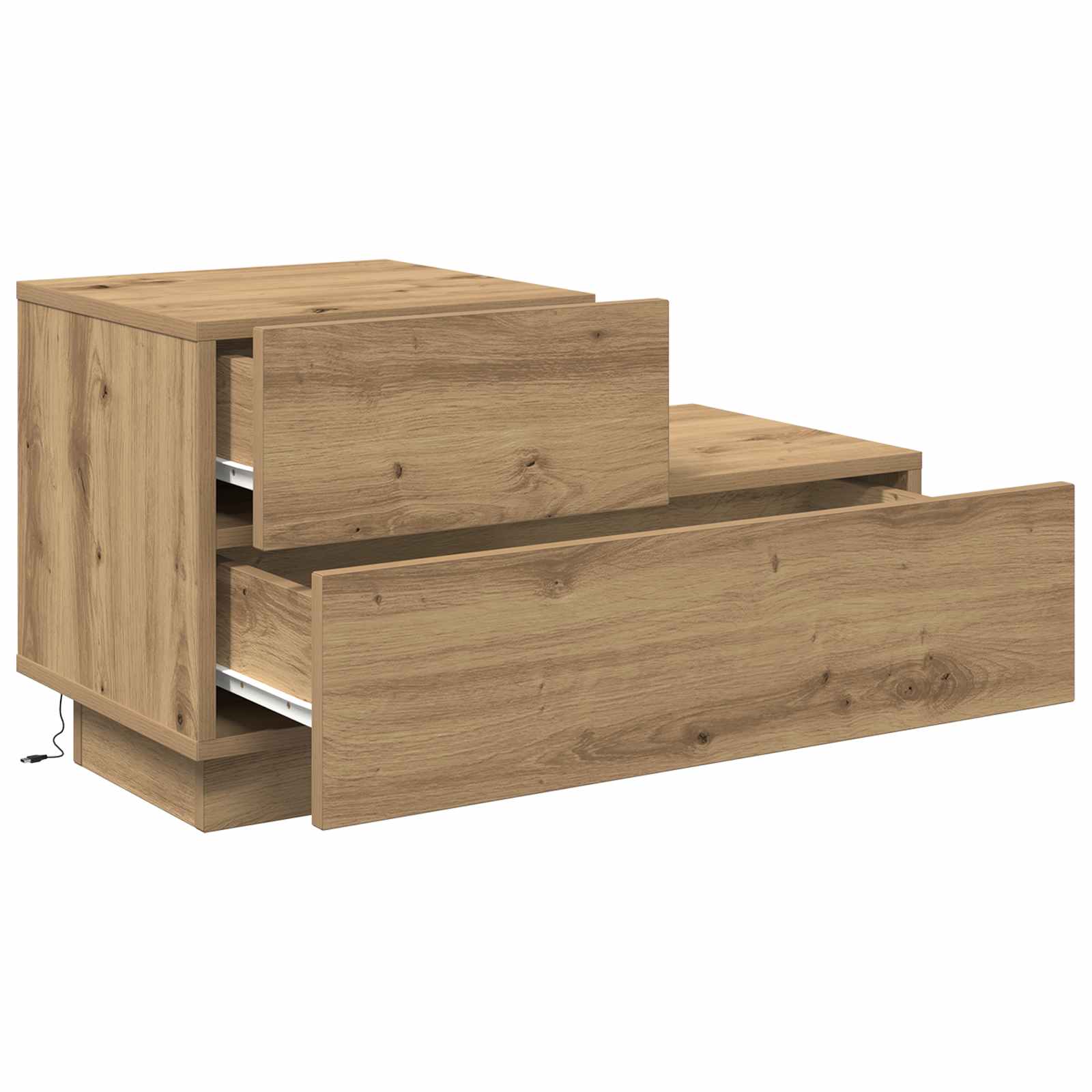 Noćni ormar s ladicama Umjetnički hrast 70 x 36 x 40,5 cm