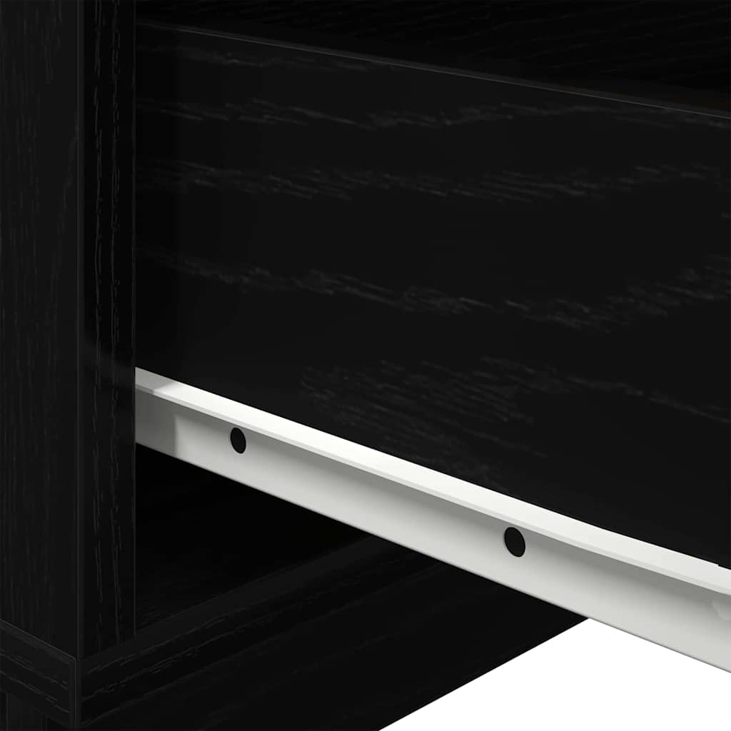 Noćni ormar Crni hrast 70 x 36 x 40,5 cm Konstruirano drvo