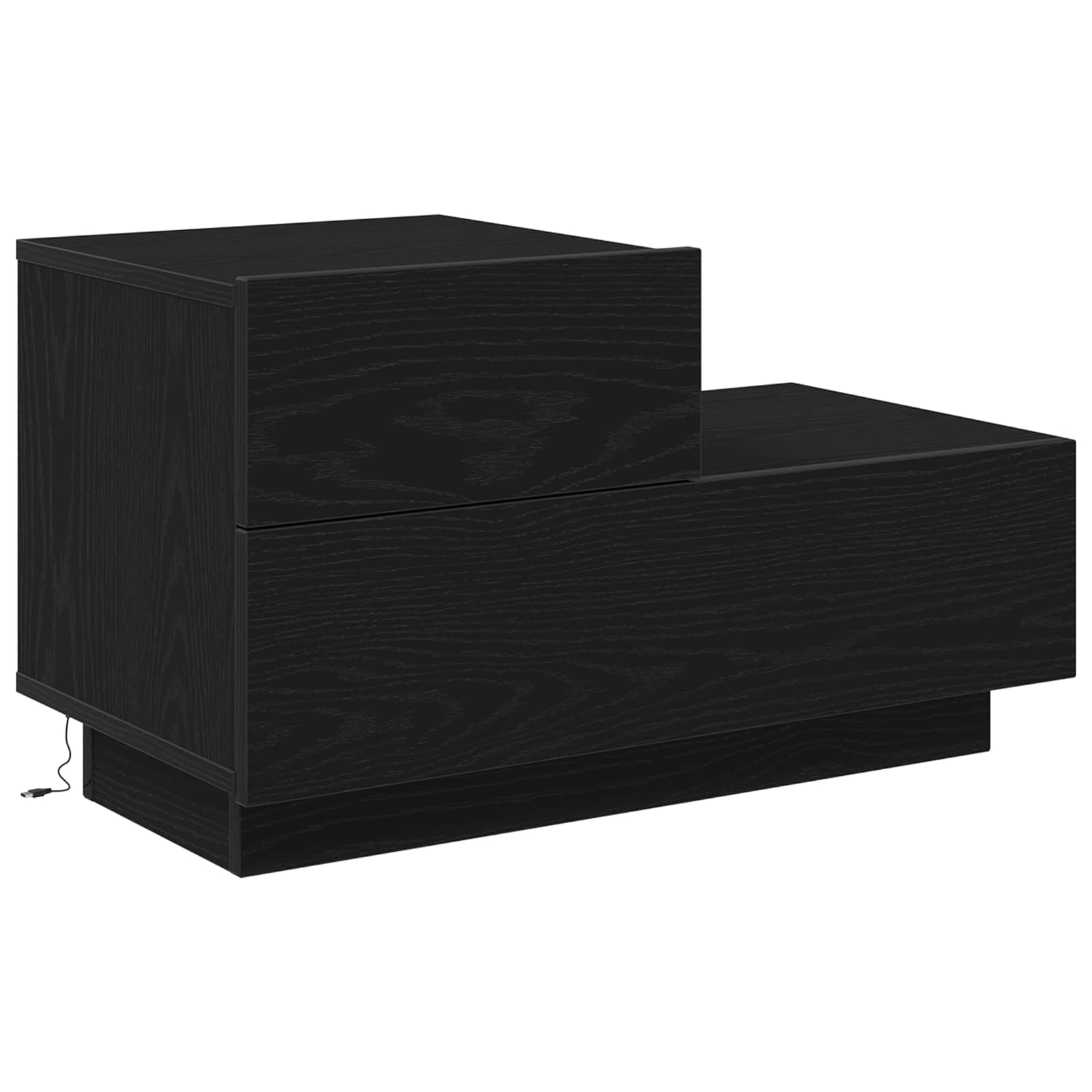 Noćni ormar Crni hrast 70 x 36 x 40,5 cm Konstruirano drvo
