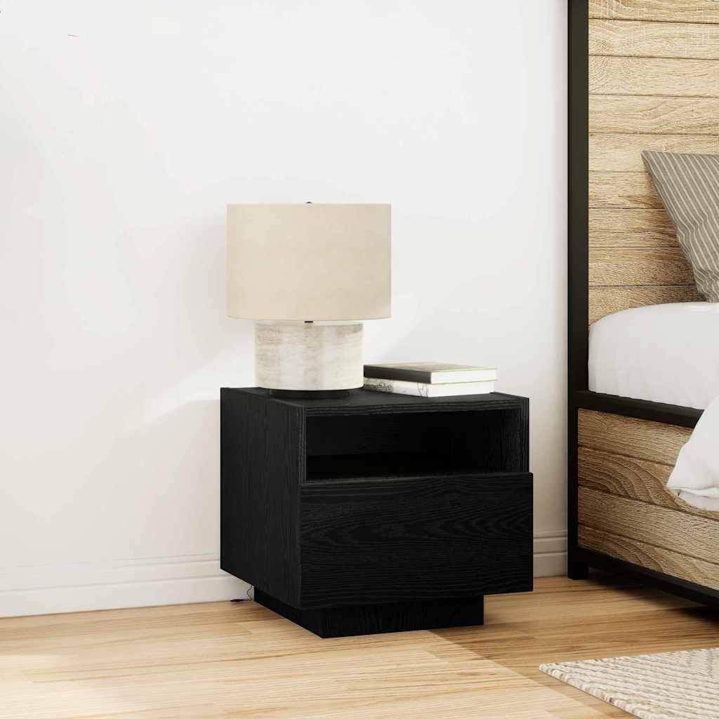 Noćni ormar Crni hrast 40 x 39 x 37 cm Konstruirano drvo