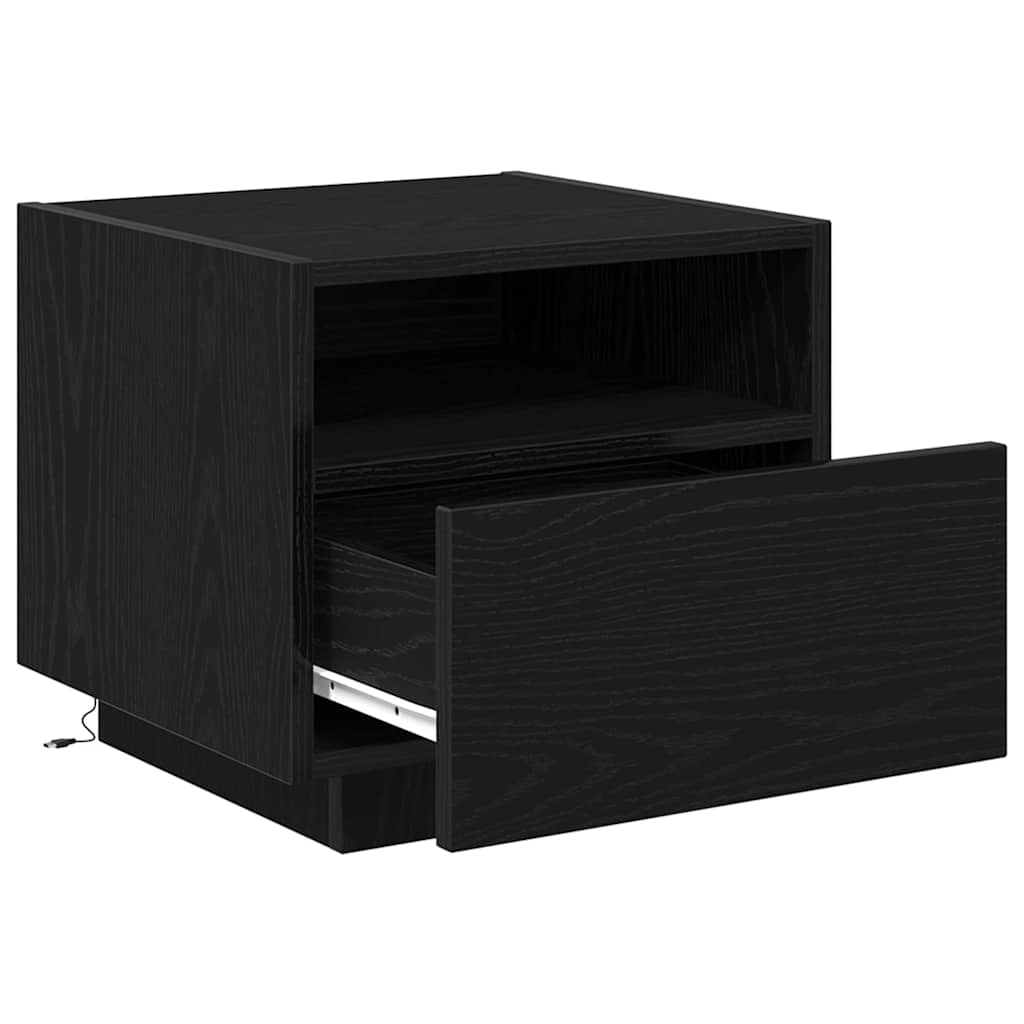 Noćni ormar Crni hrast 40 x 39 x 37 cm Konstruirano drvo