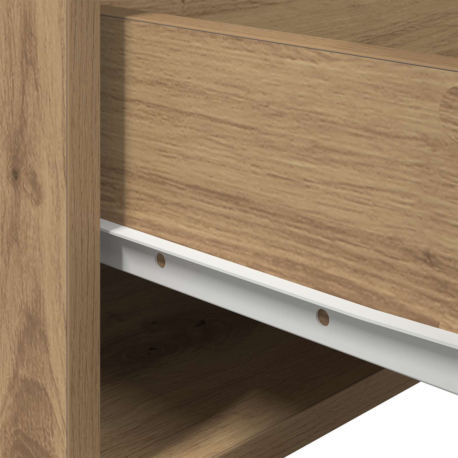 Wall-mounted noćni ormarić s ladicama 2 pcs Umjetnički hrast
