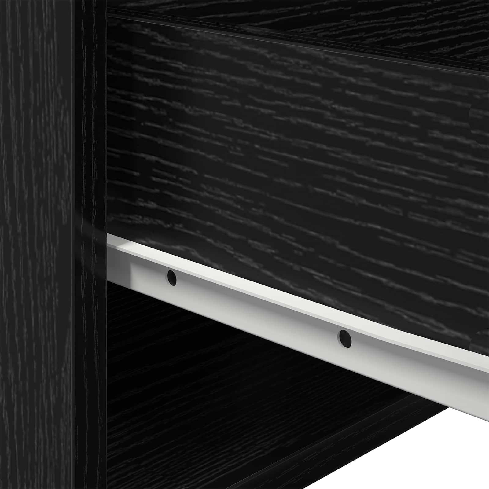 Wall-mounted noćni ormarić 2 pcs Crni hrast 50 x 36 x 30 cm