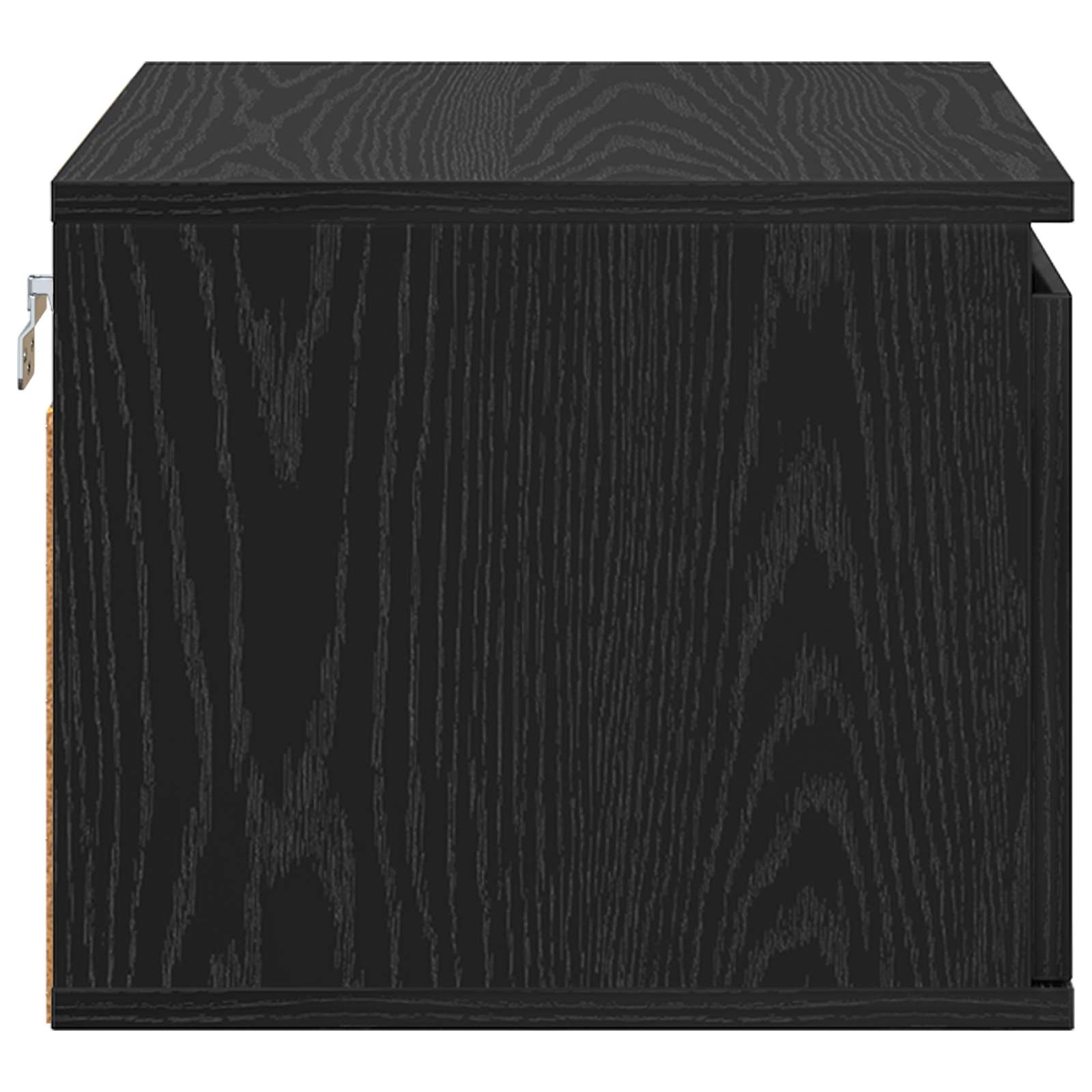 Wall-mounted noćni ormarić 2 pcs Crni hrast 50 x 36 x 30 cm