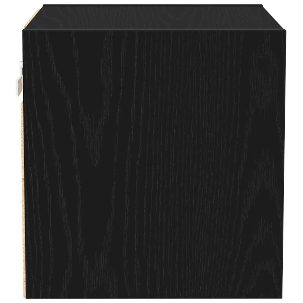 LED zidni noćni ormarić Zidne Crna 30 x 28,5 x 30 cm