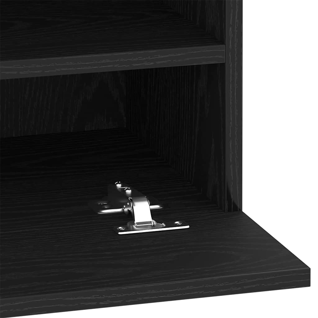 Set TV komoda Zidne Crna 40 x 30 x 60,5 cm Konstruirano drvo