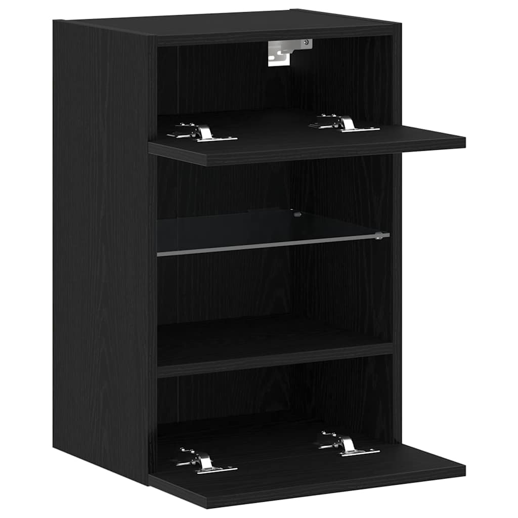 Set TV komoda Zidne Crna 40 x 30 x 60,5 cm Konstruirano drvo