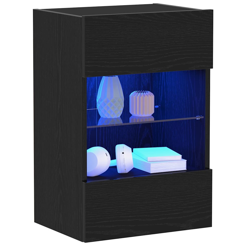 Set TV komoda 2 pcs Crna 40 x 30 x 60,5 cm Konstruirano drvo