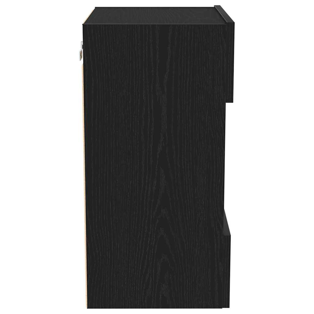 Set TV komoda 2 pcs Crna 40 x 30 x 60,5 cm Konstruirano drvo