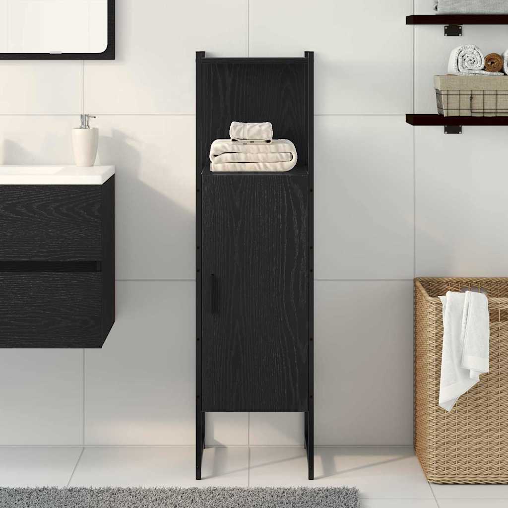 Set namještaja za kupaonicu Zidne Crni hrast 33 x 33 x 120,5 cm