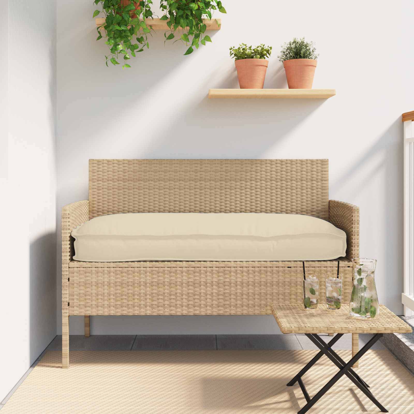 Jastuk Bež 120 x 60 x 12 cm Oxford tkanina