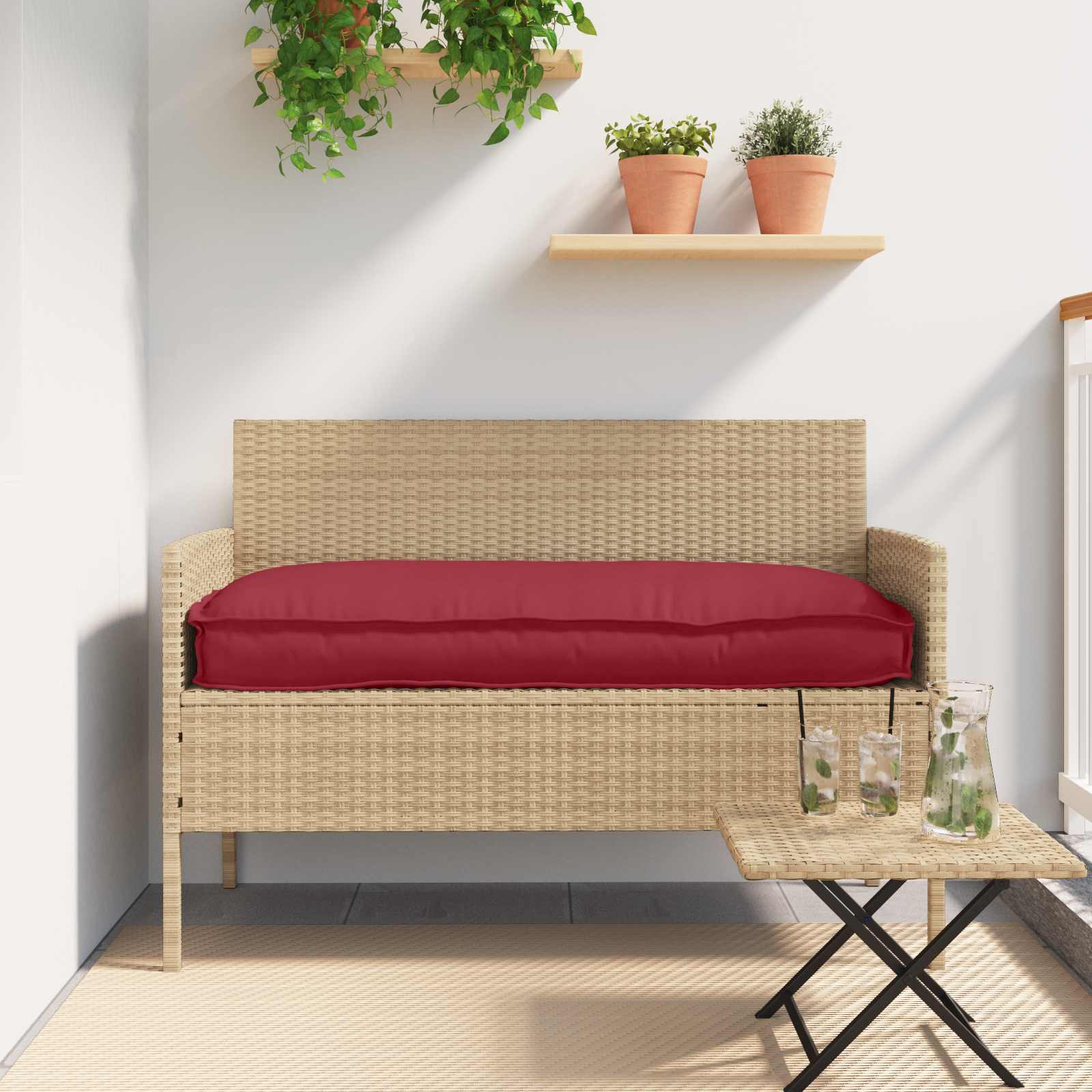 Jastuk Vinska crvena 120 x 60 x 12 cm Oxford tkanina