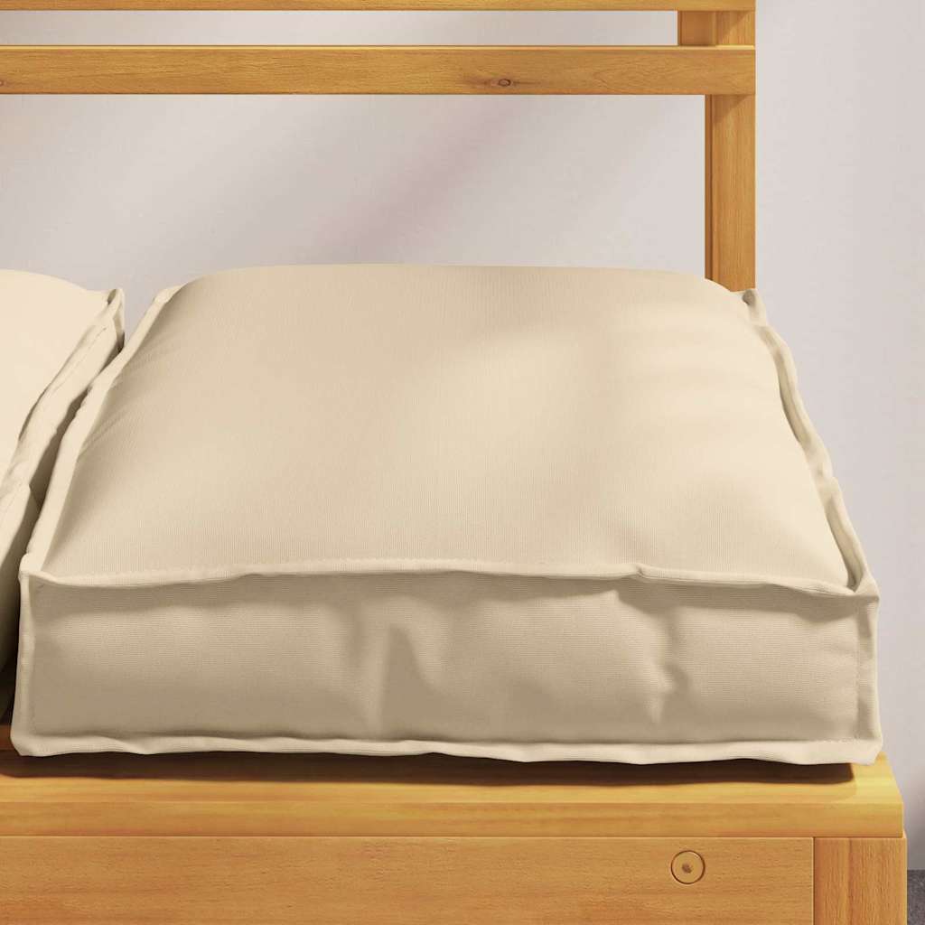 Jastuk 2 pcs Bež 40 x 40 x 8 cm Oxford tkanina
